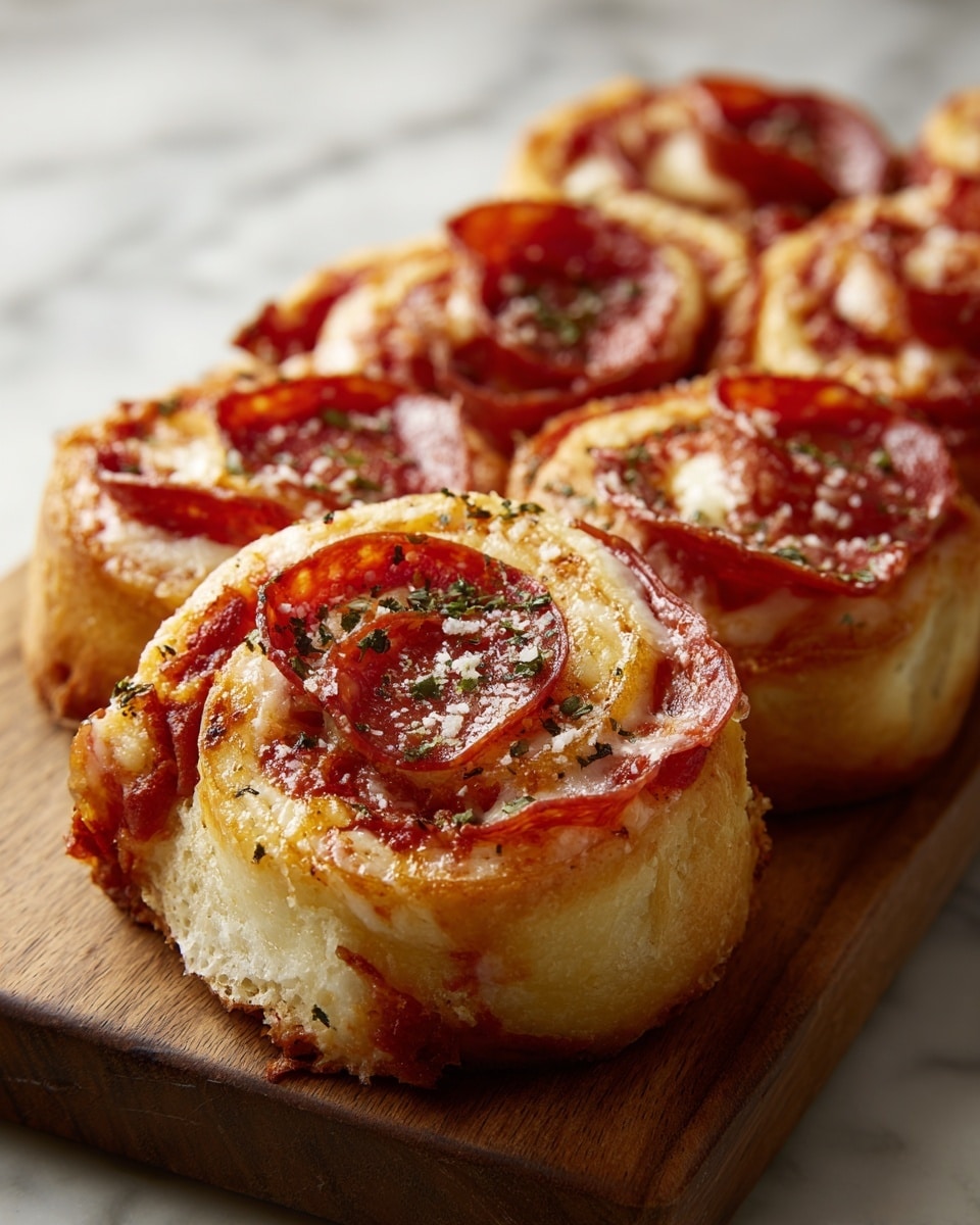 Pepperoni Pizza Pinwheels Appetizer Recipe - Recipe Image