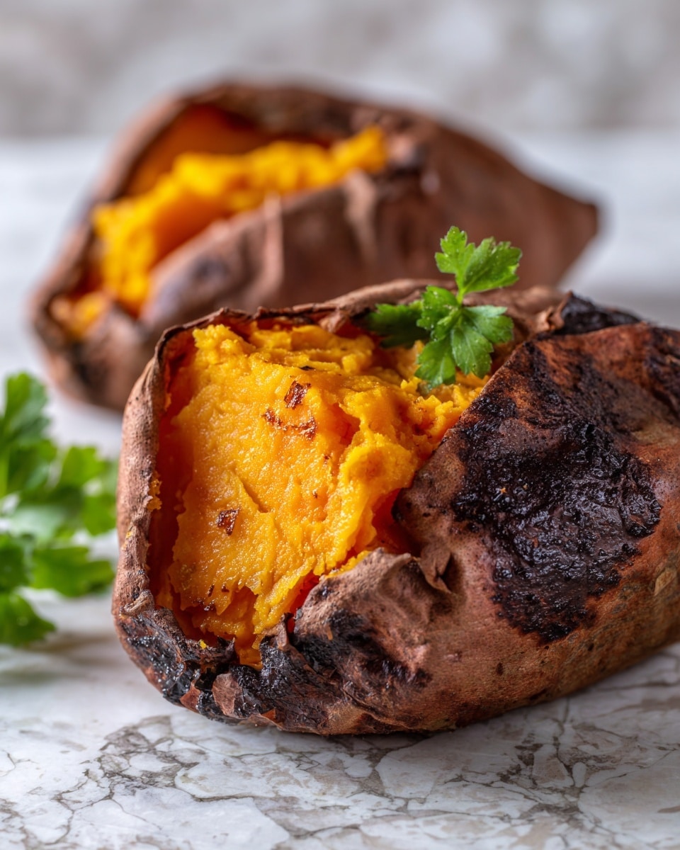 Air Fryer Baked Sweet Potatoes Recipe - Recipe Image