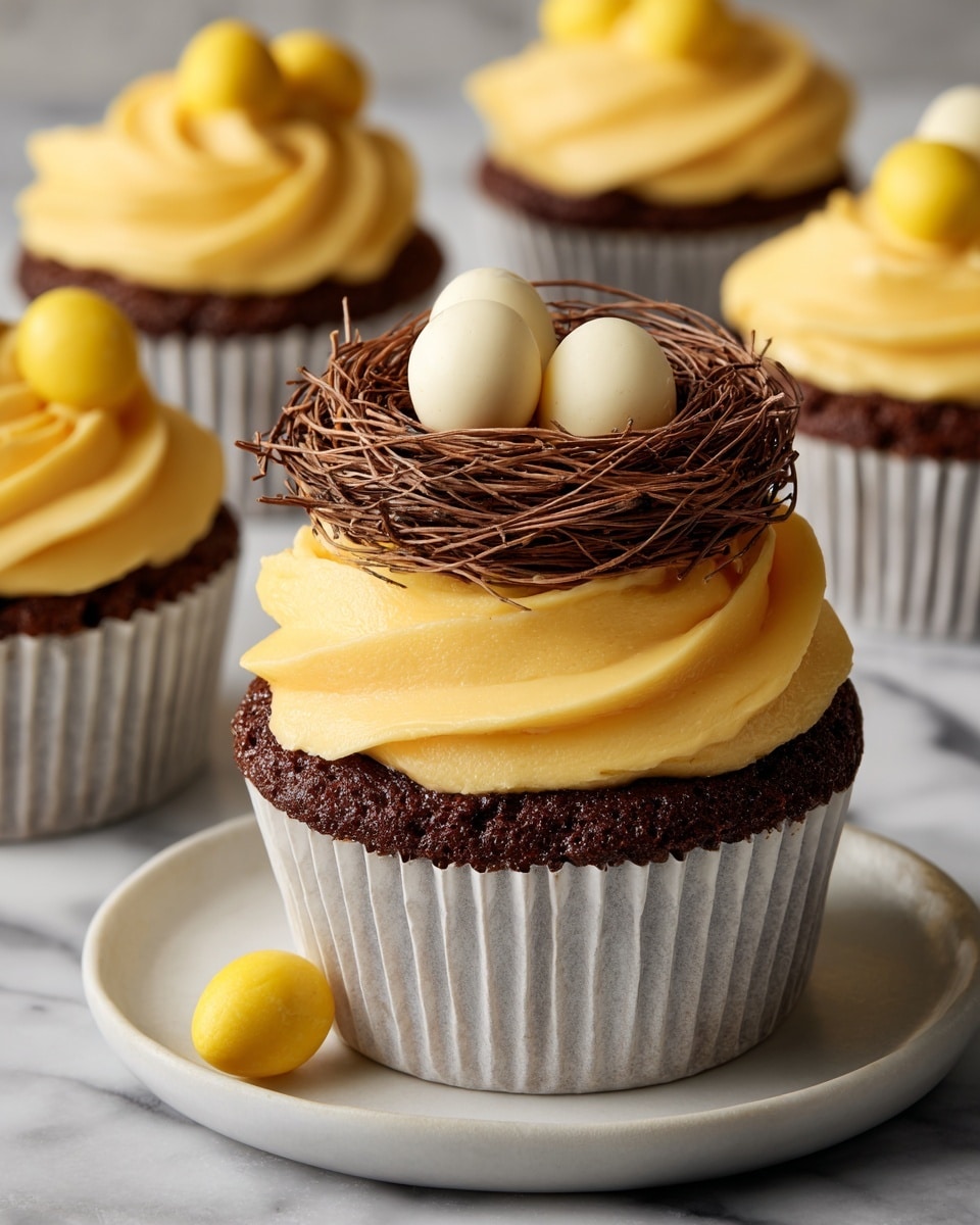 Bird's Nest Cupcakes Recipe - Recipe Image