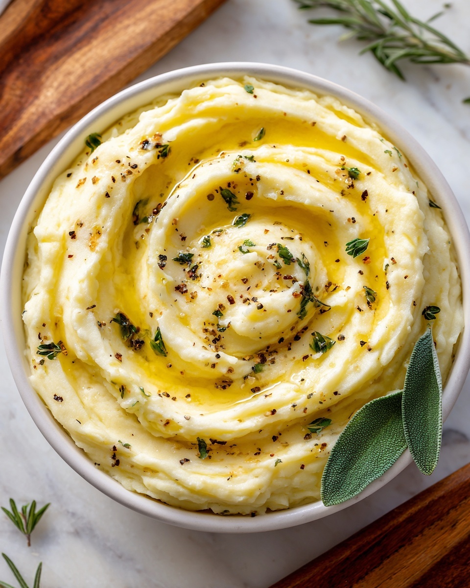 Manchego & Brown Butter Whipped Potatoes Recipe - Recipe Image