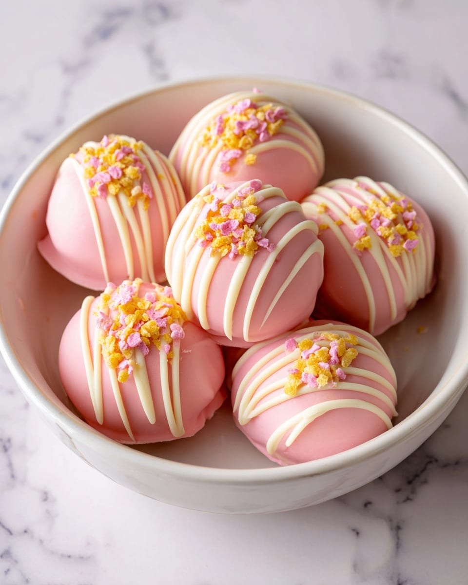 Strawberry Cheesecake Truffle Balls Recipe - Recipe Image