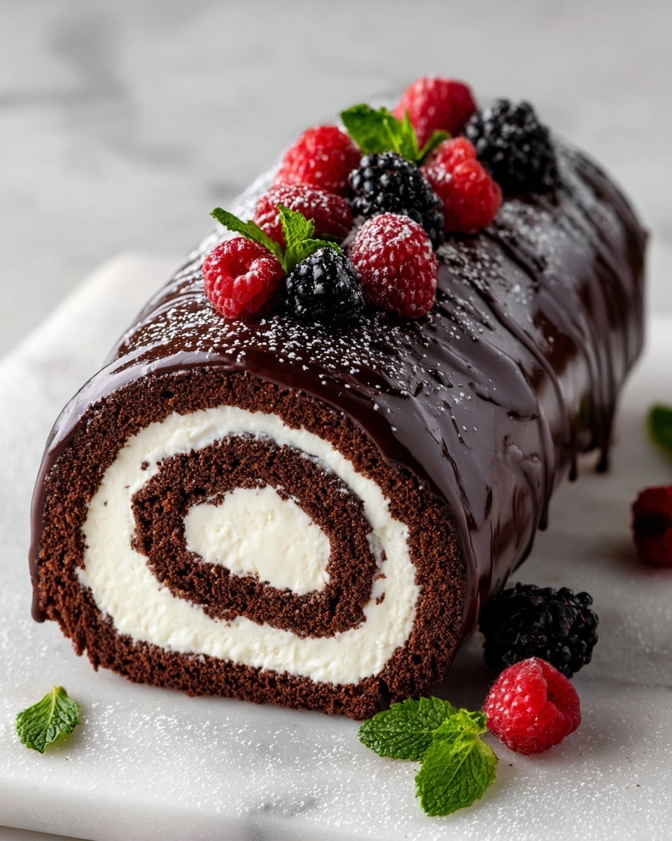 Choco Swiss Roll Delight Recipe - Recipe Image