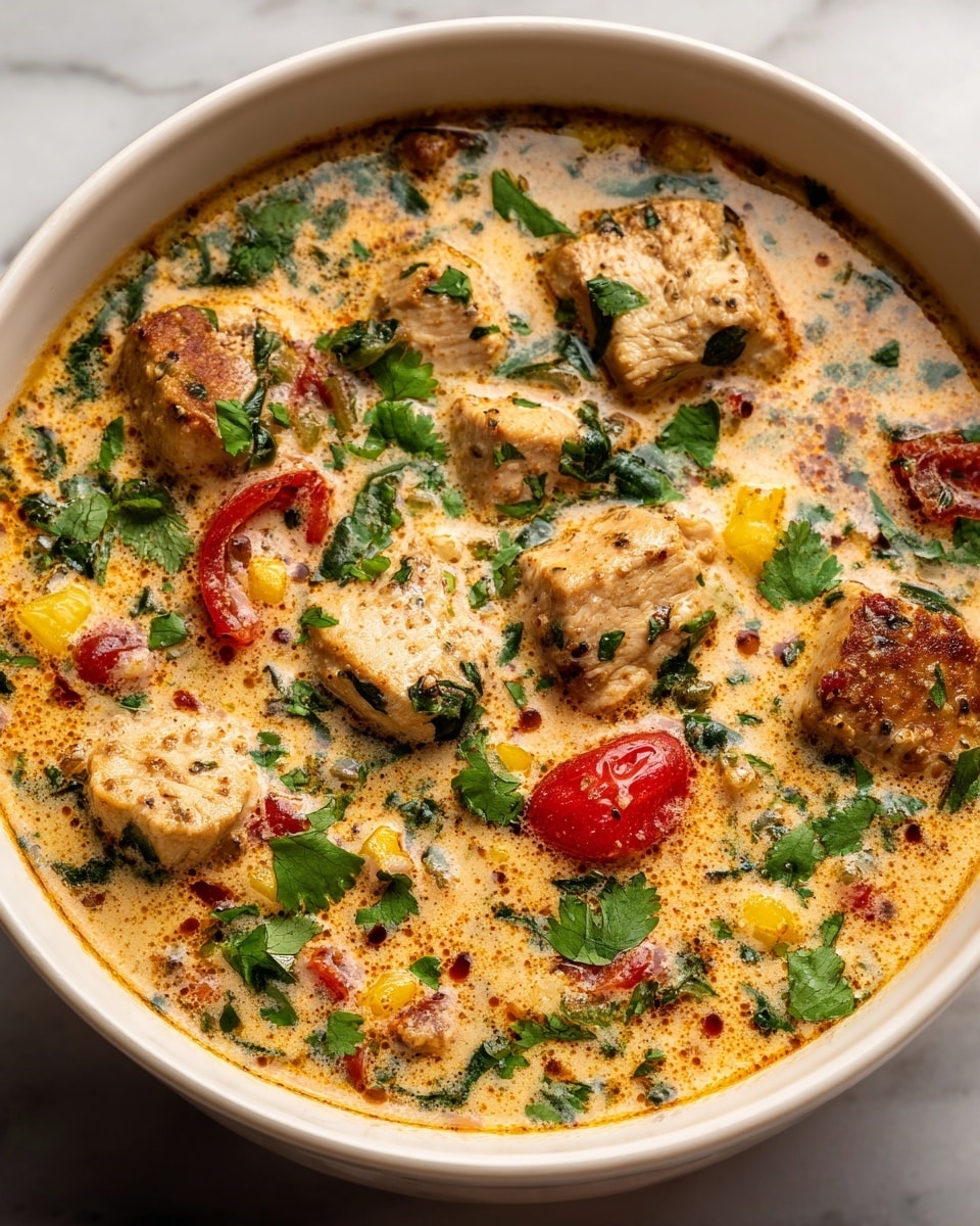 Slow Cooker Creamy Chicken Chili Recipe - Recipe Image