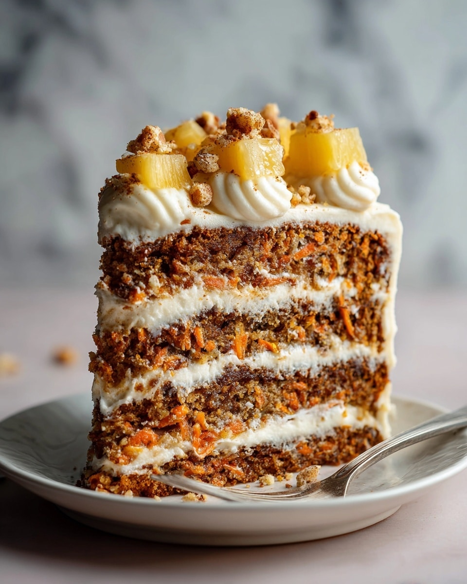 Pineapple Carrot Cream Cake Recipe - Recipe Image