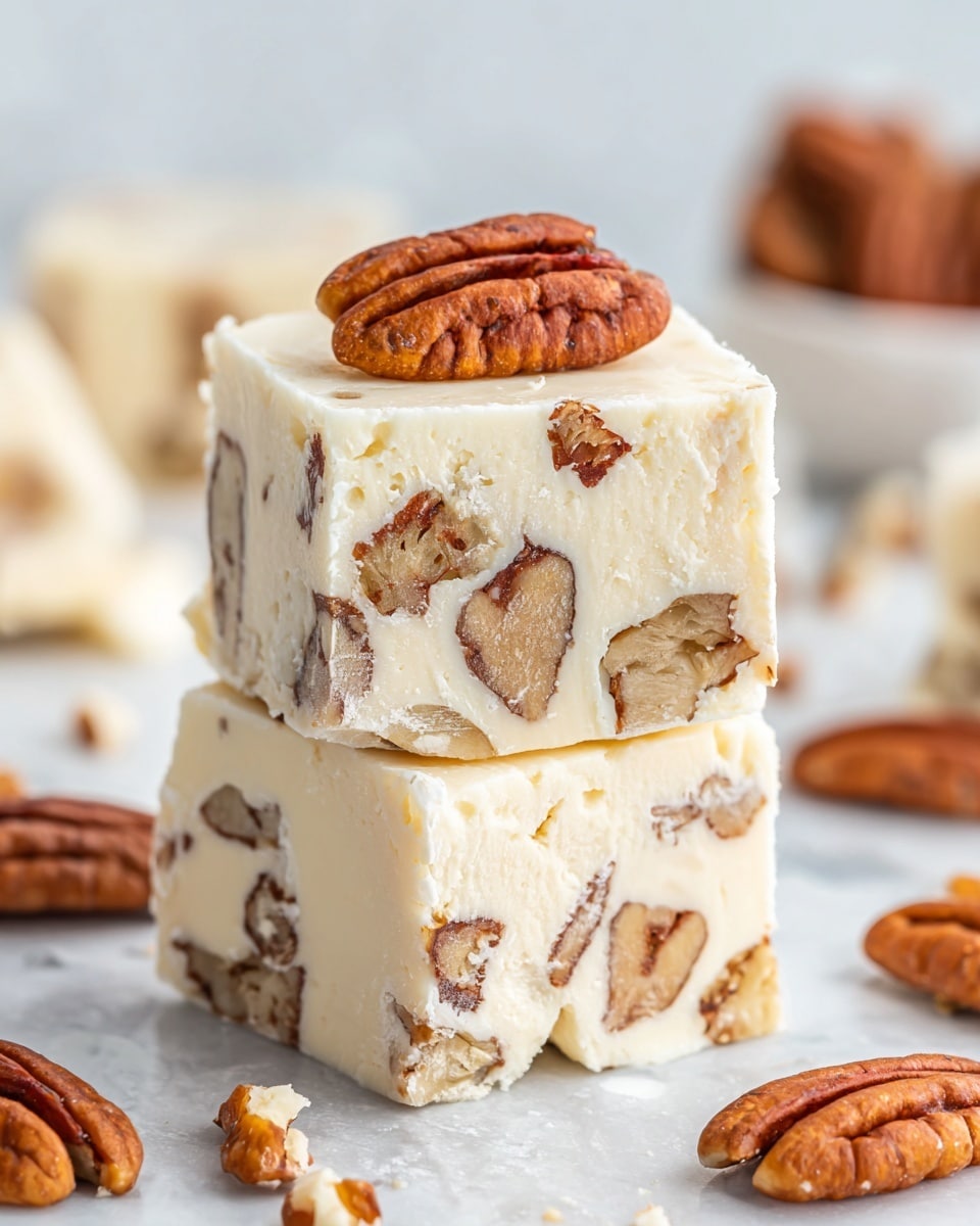 White Chocolate Caramel Pecan Fudge Recipe - Recipe Image