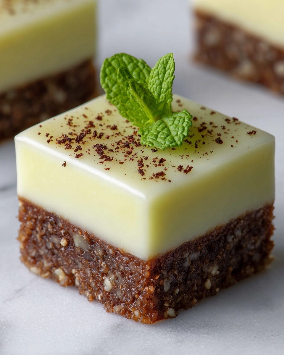 No-Bake Minted Earl Grey Slice Recipe - Recipe Image