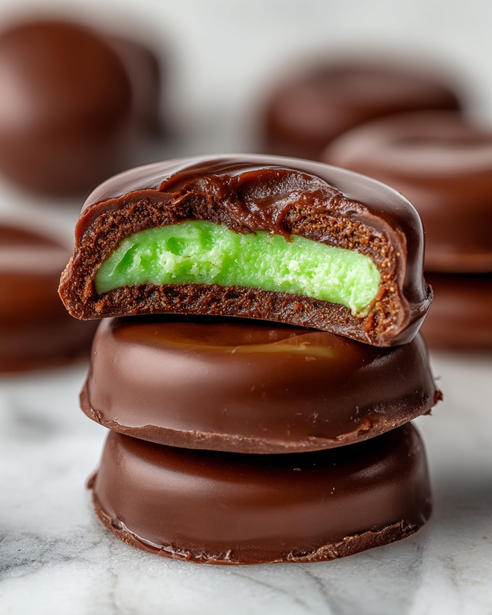 Chocolate Covered Mint Patties Recipe - Recipe Image