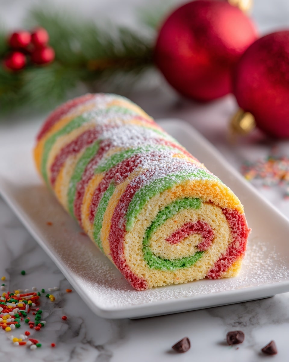 Christmas Cake Roll Recipe - Recipe Image