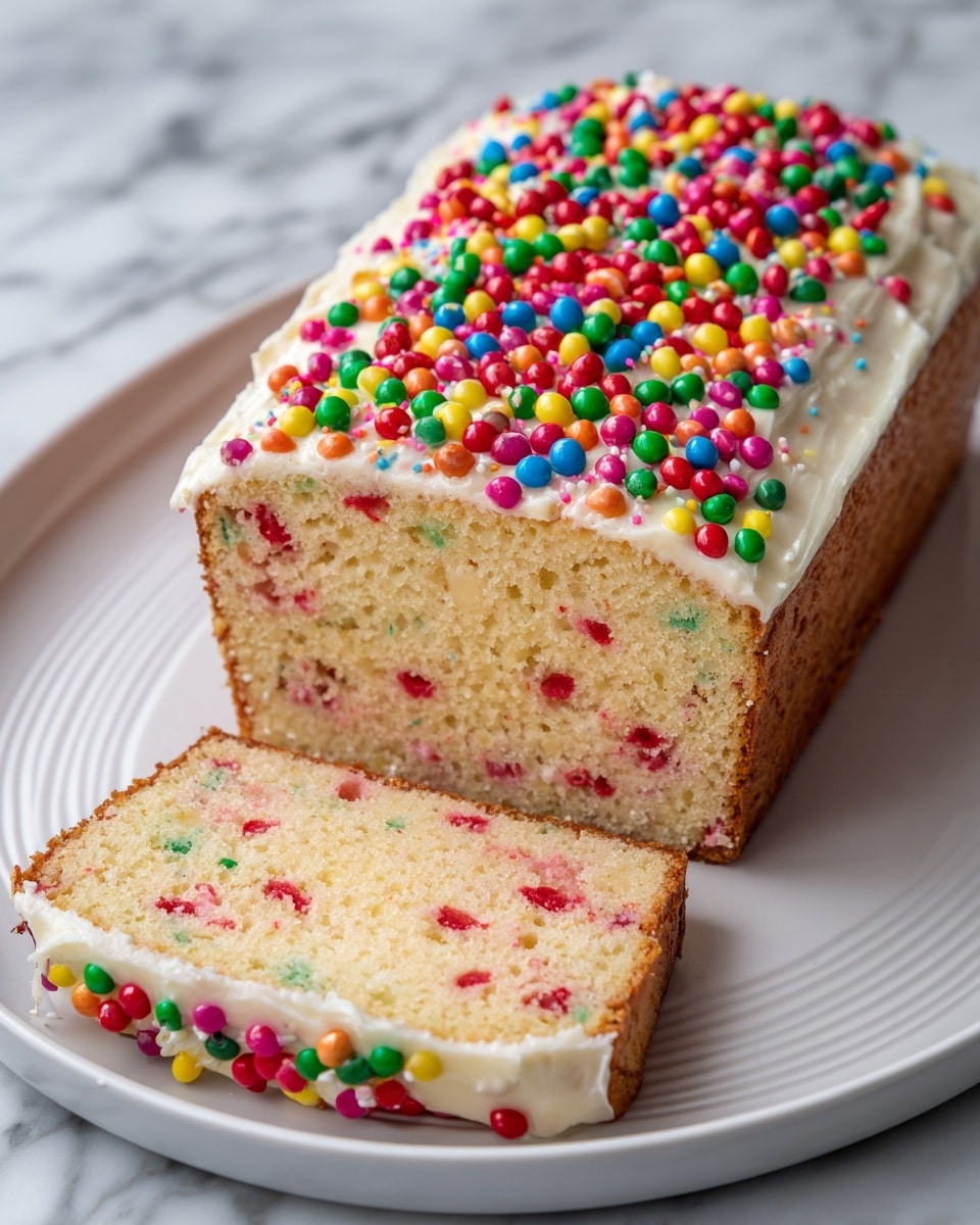 Christmas Funfetti Quick Bread Recipe - Recipe Image