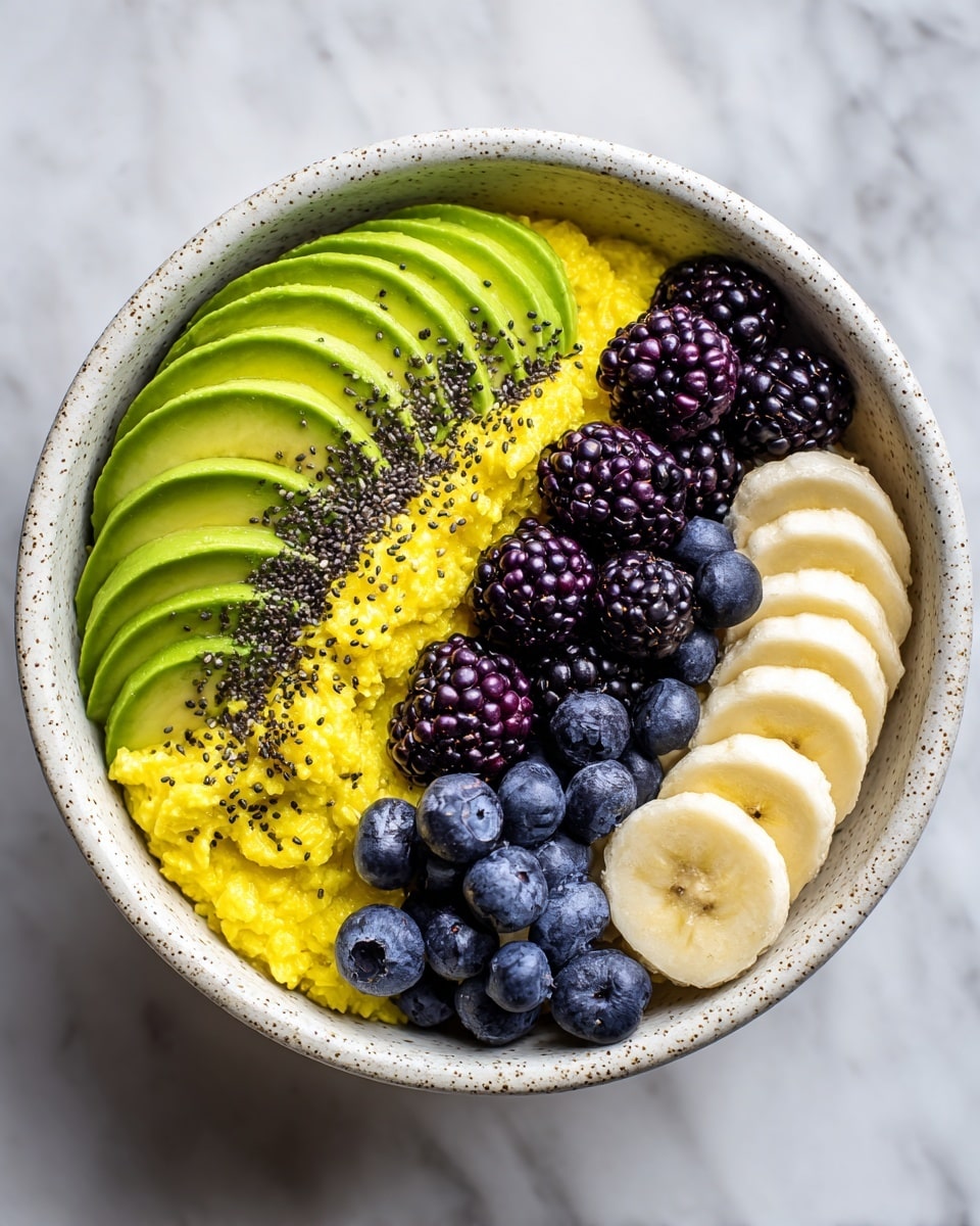 Power Breakfast Bowl with Scrambled Eggs, Avocado & Berries Recipe - Recipe Image