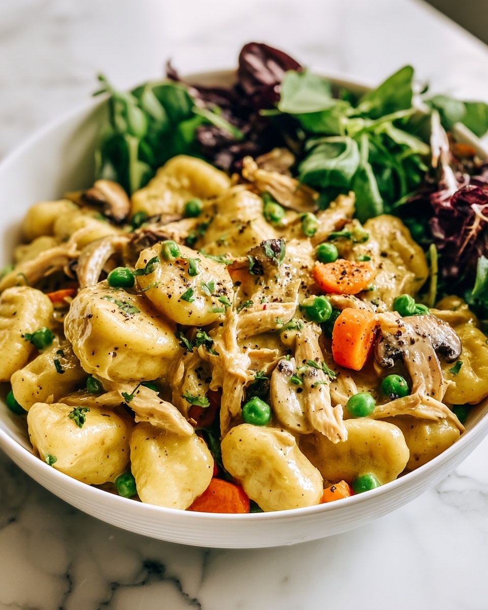 Creamy Chicken and Gnocchi Pot Pie Recipe - Recipe Image