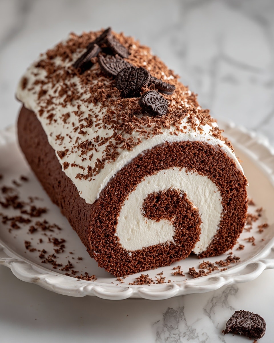 Cookies and Cream Cake Roll Recipe - Recipe Image