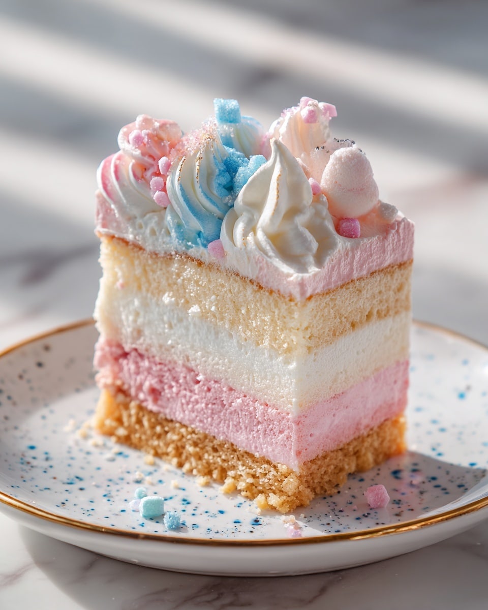 Cotton Candy Cheesecake Recipe - Recipe Image