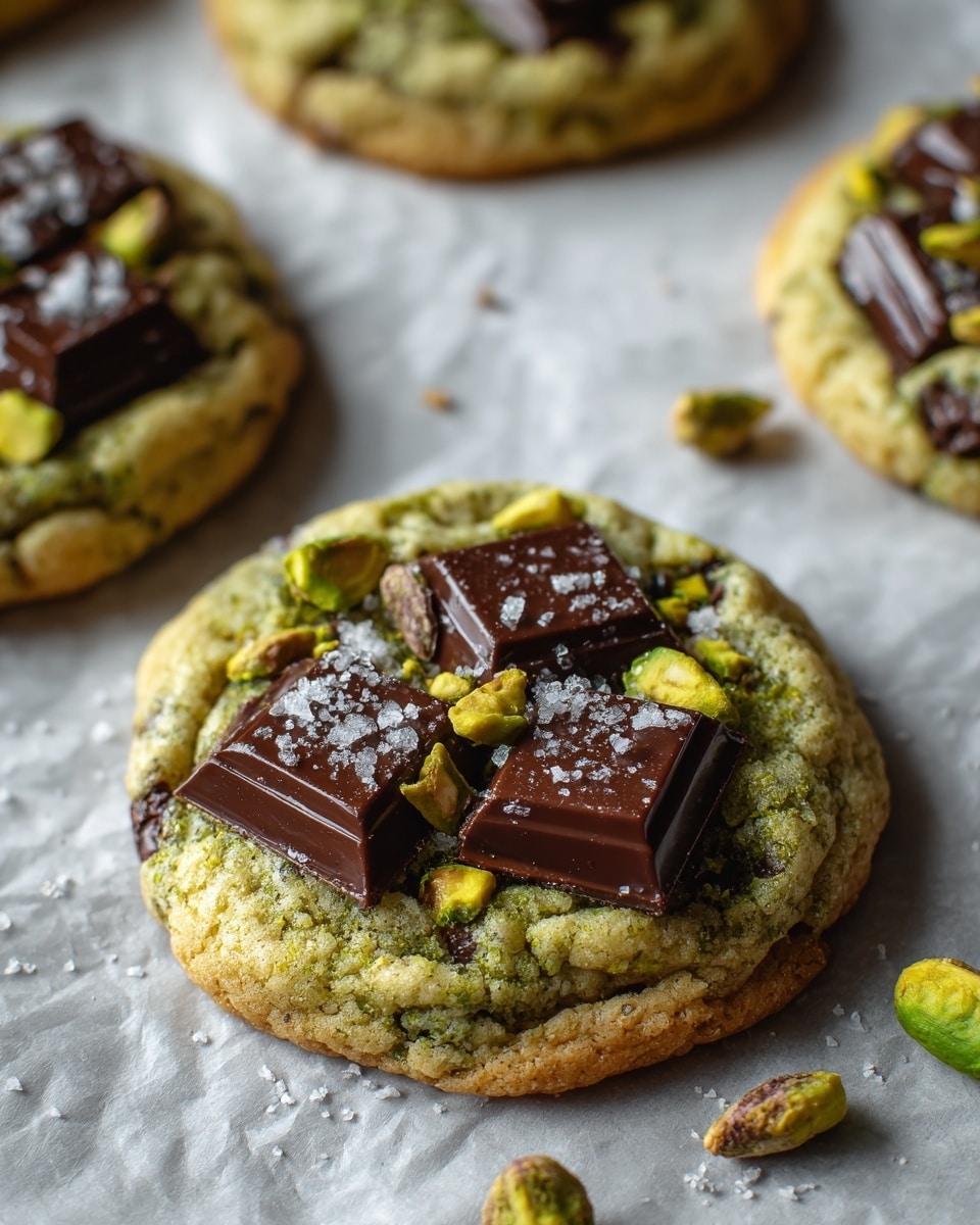 Pistachio Chocolate Chunk Cookies: The Ultimate Deliciousness Recipe - Recipe Image