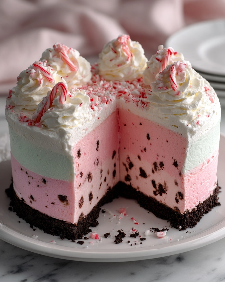 Peppermint Ice Cream Cake Recipe - Recipe Image