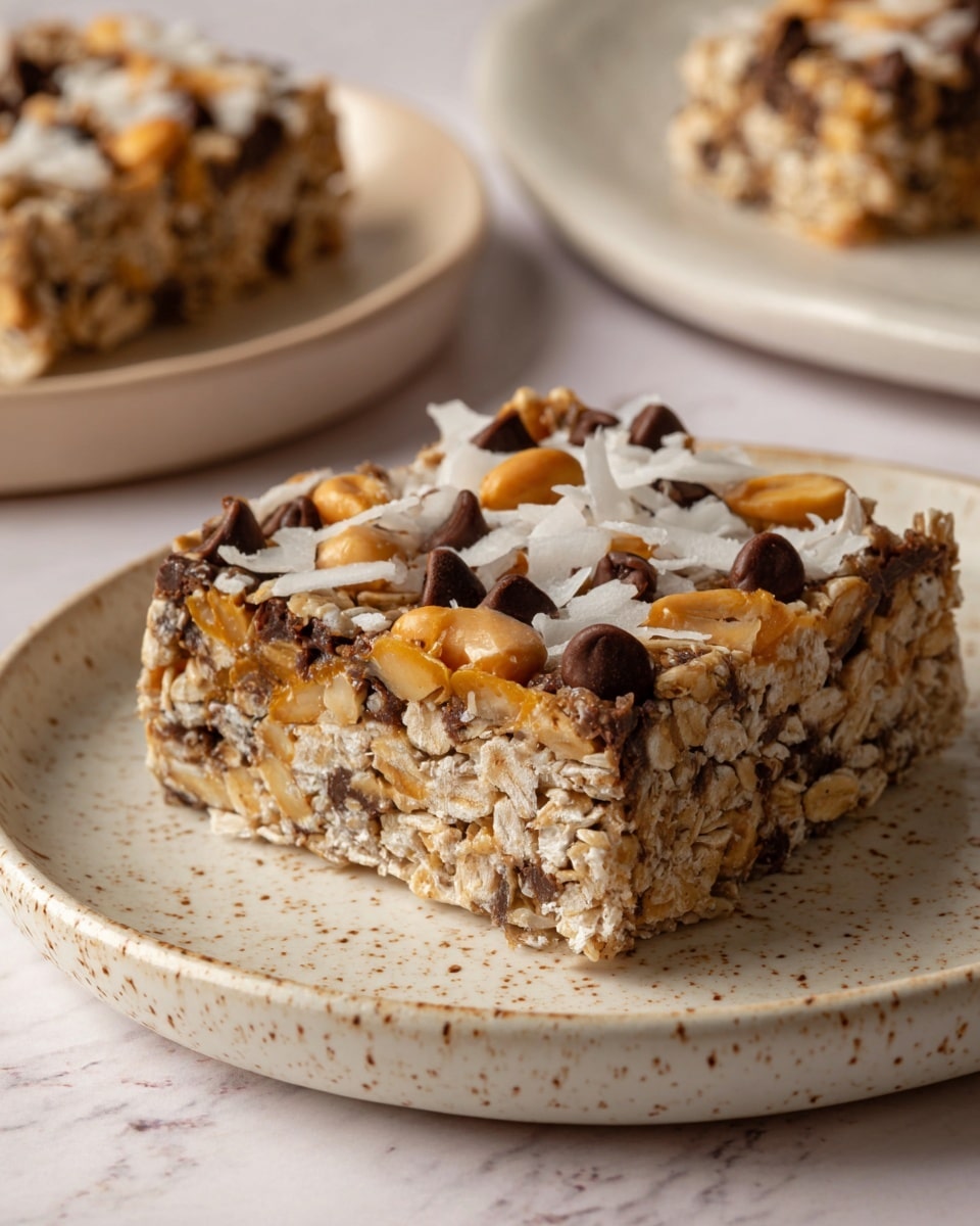 Baked Oatmeal Cake with Chocolate, Butterscotch, and Coconut Recipe - Recipe Image