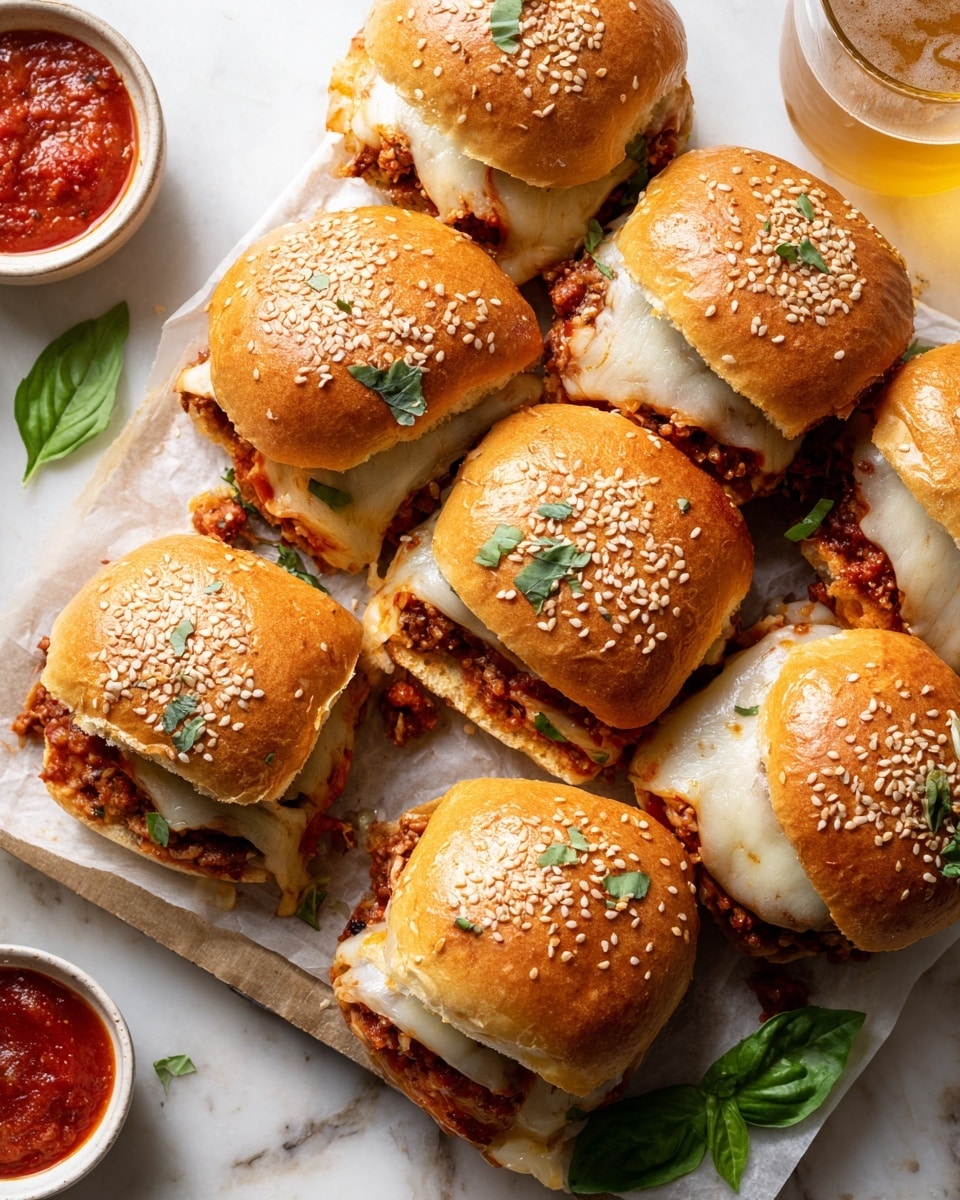 Pull-Apart Cheeseburger Sliders Recipe - Recipe Image