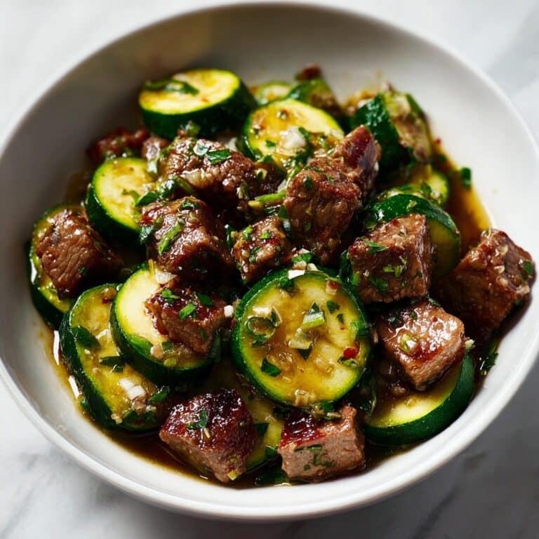 Garlic Butter Steak Bites & Zucchini – Easy Low Carb Dinner Recipe