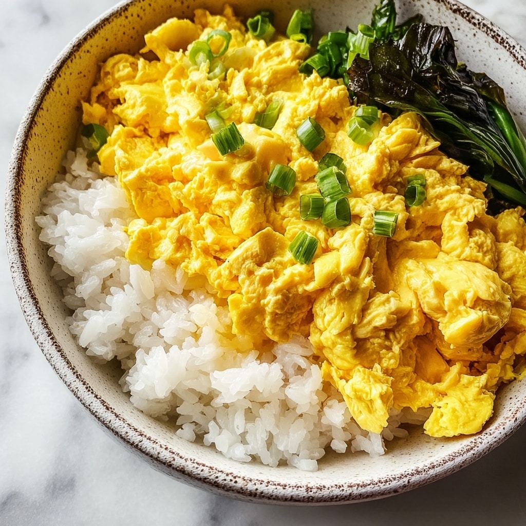 Miso Scrambled Eggs with Bok Choy Recipe - Recipe Image