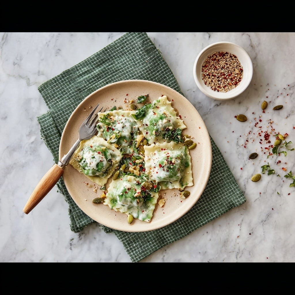 Easy Homemade Ravioli with Tomato Sauce Recipe - Recipe Image