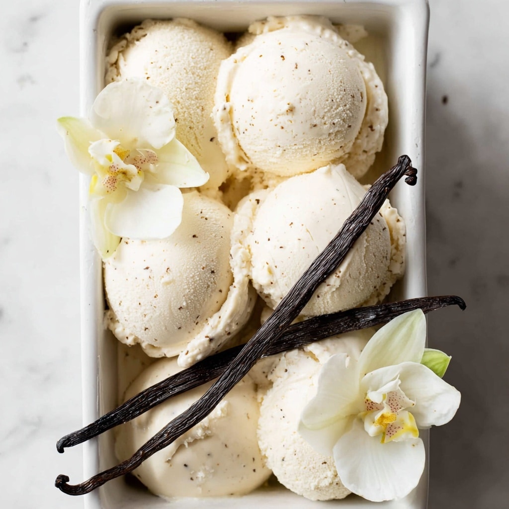 Creamy Vegan Vanilla Ice Cream (Nut Free & GF) Recipe - Recipe Image