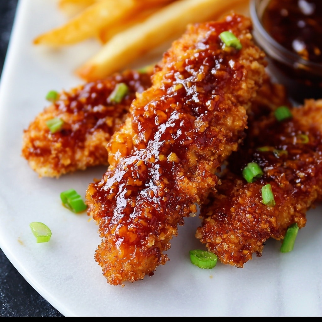 Crispy Honey Butter Chicken Tenders Recipe - Recipe Image