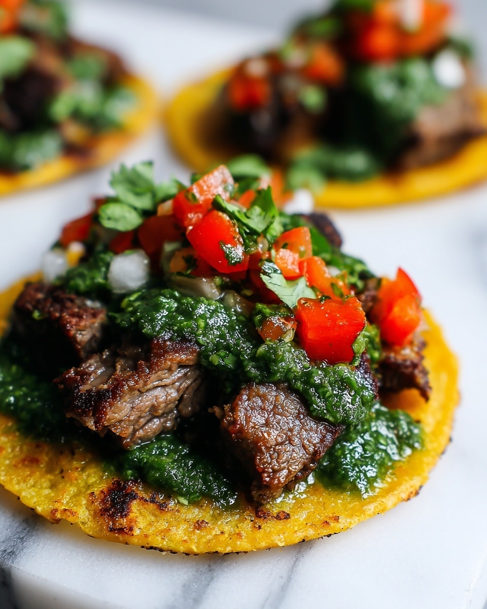 Mexican Tostadas de Carne Asada Recipe - Recipe Image