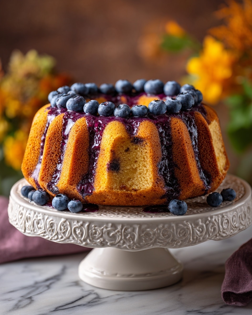Buttermilk Blueberry Breakfast Cake Recipe - Recipe Image