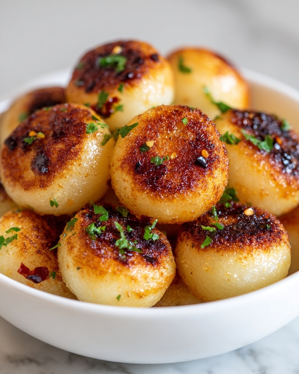 Chilli Stuffed Garlic Dough Balls Recipe - Recipe Image