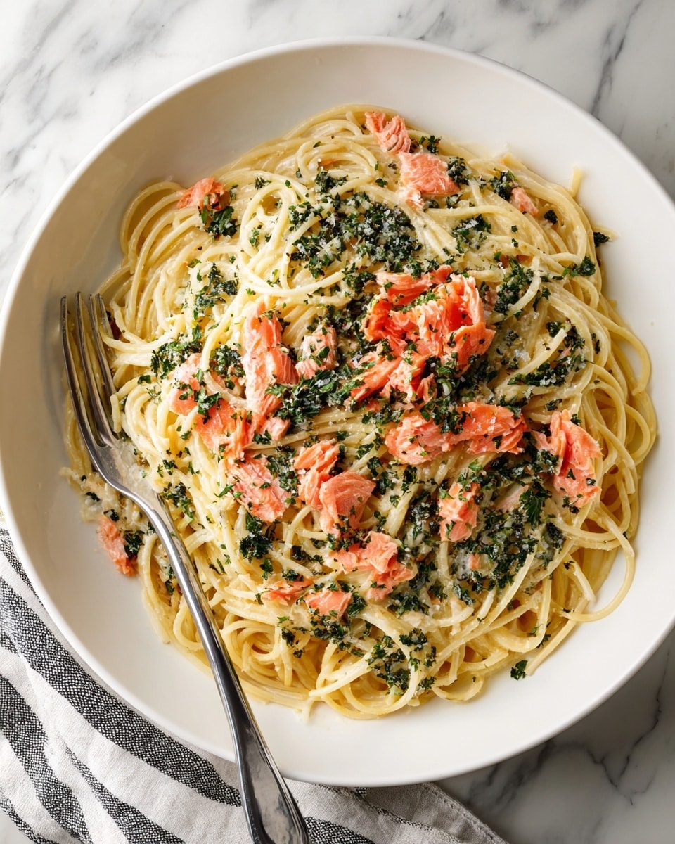 Smoked Salmon Carbonara Recipe - Recipe Image