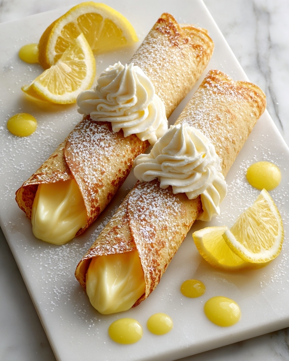 Lemon Meringue Pie Cannolis Recipe - Recipe Image