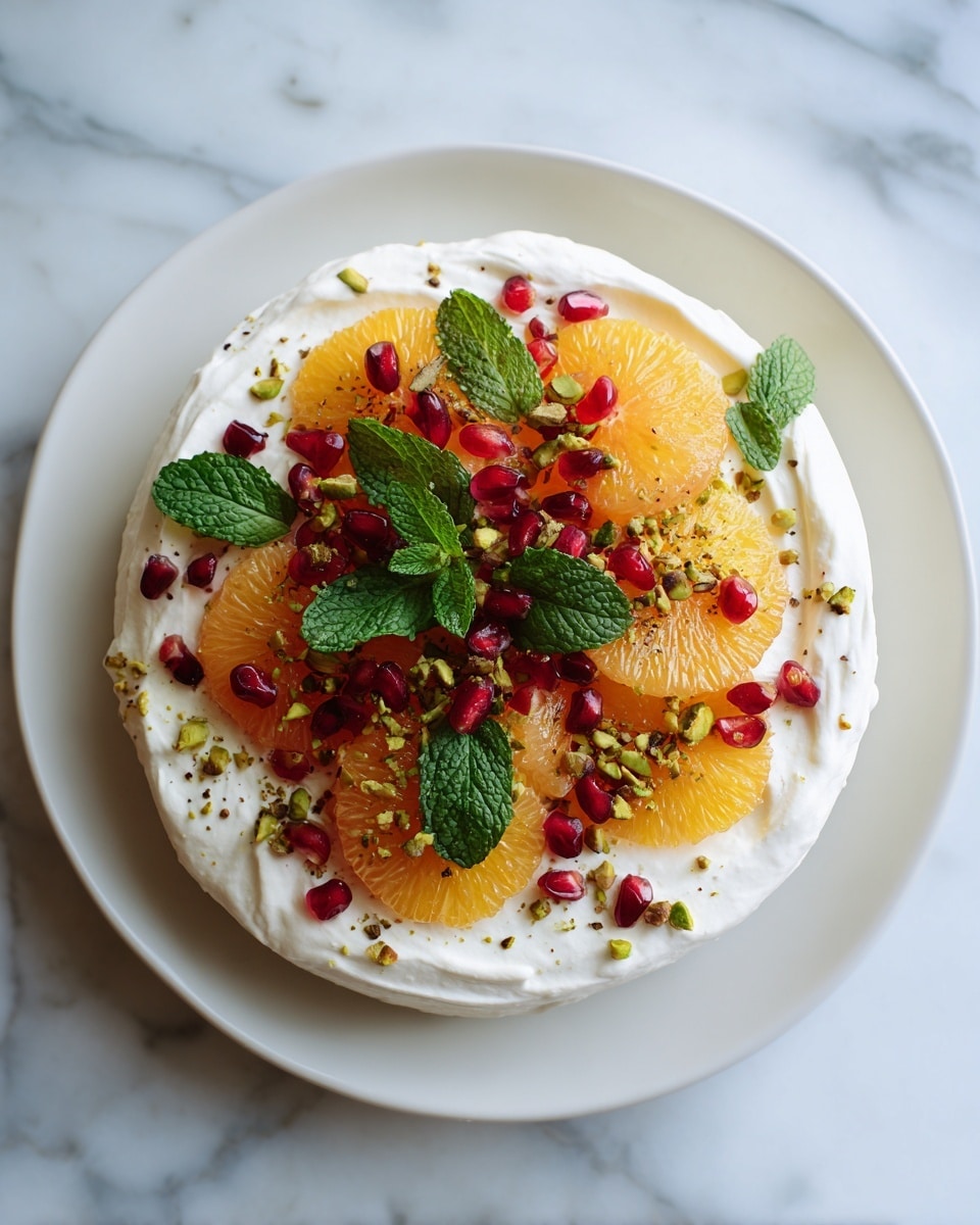 Burrata & Burnt Oranges with Pistachios, Mint & Pomegranate Recipe - Recipe Image