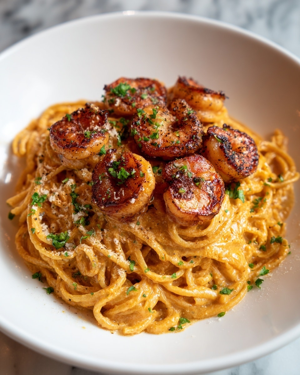 Creamy Shrimp Linguine Recipe - Recipe Image