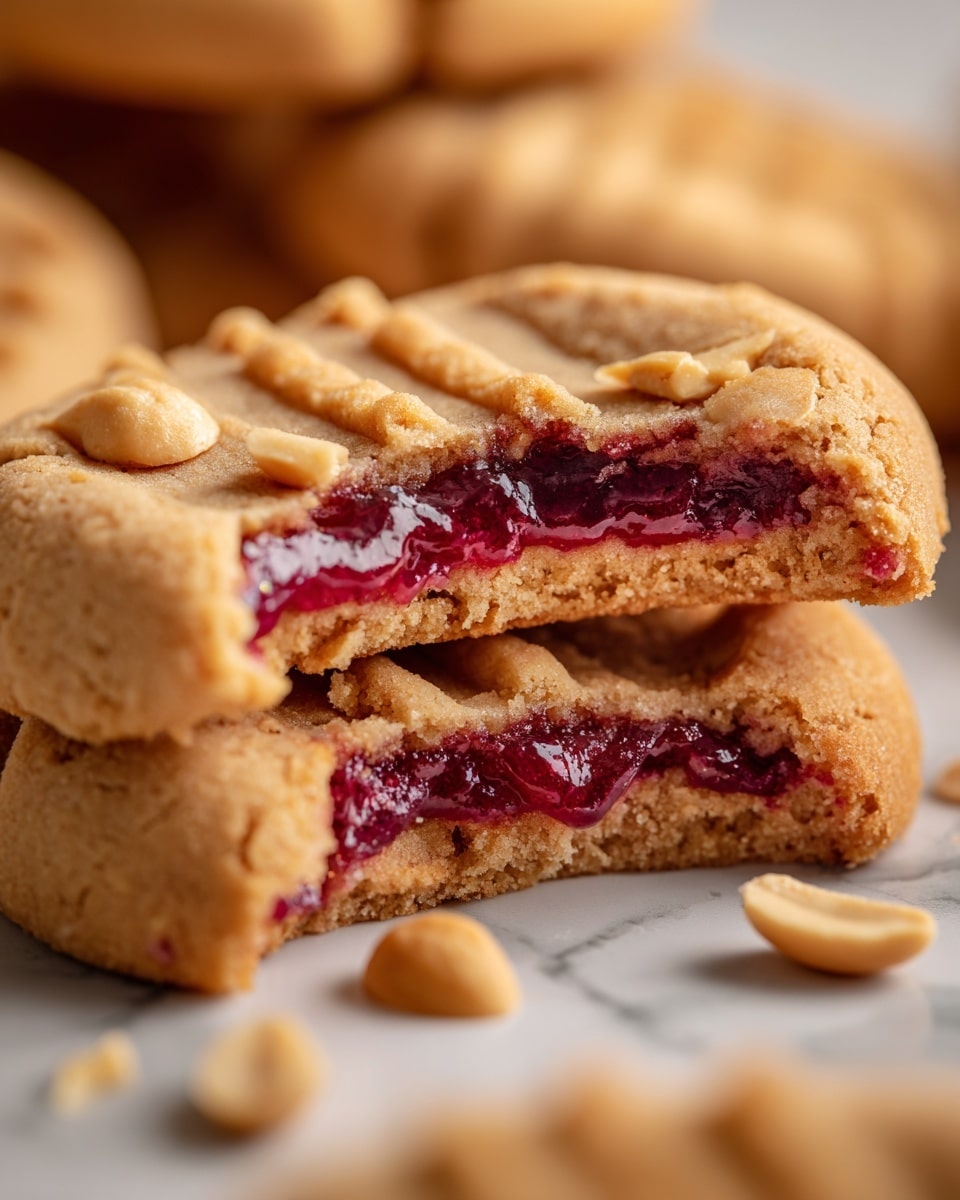 Peanut Butter and Jelly Cookies Recipe - Recipe Image