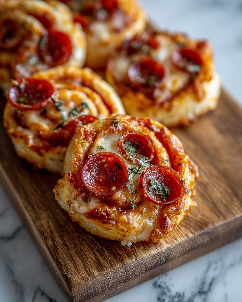Pepperoni Pizza Pinwheels Appetizer Recipe - Recipe Image