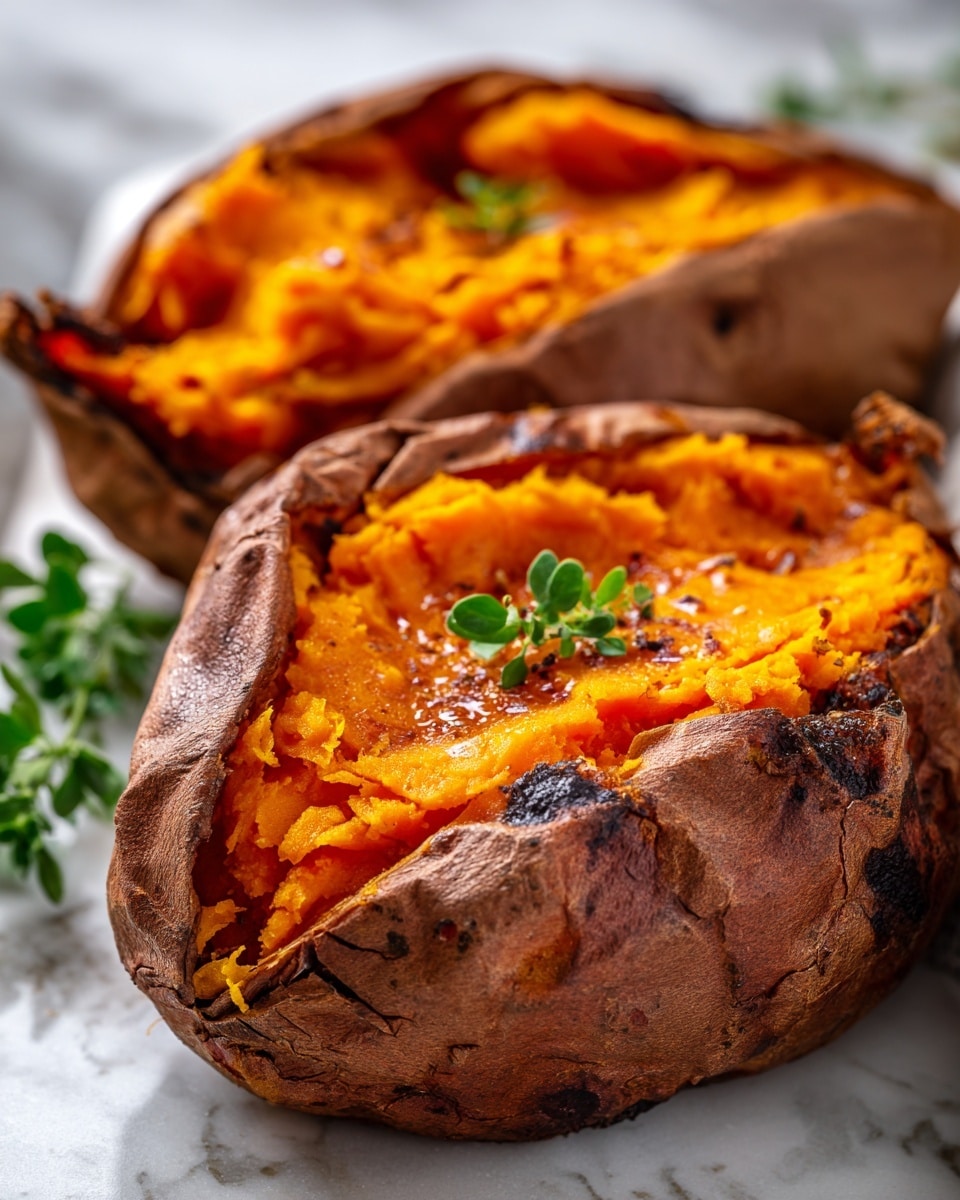 Air Fryer Baked Sweet Potatoes Recipe - Recipe Image