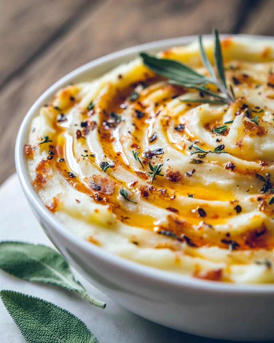 Manchego & Brown Butter Whipped Potatoes Recipe - Recipe Image
