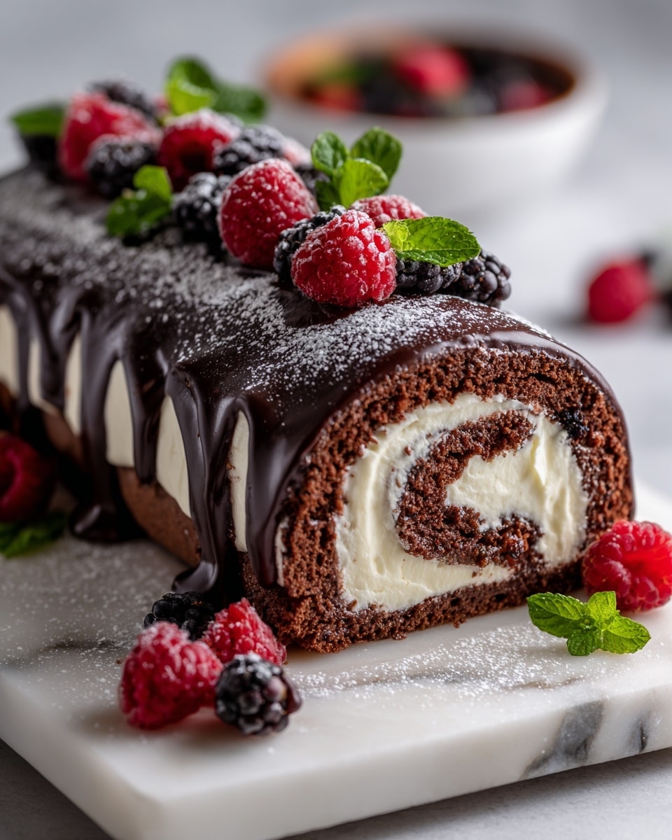Choco Swiss Roll Delight Recipe - Recipe Image