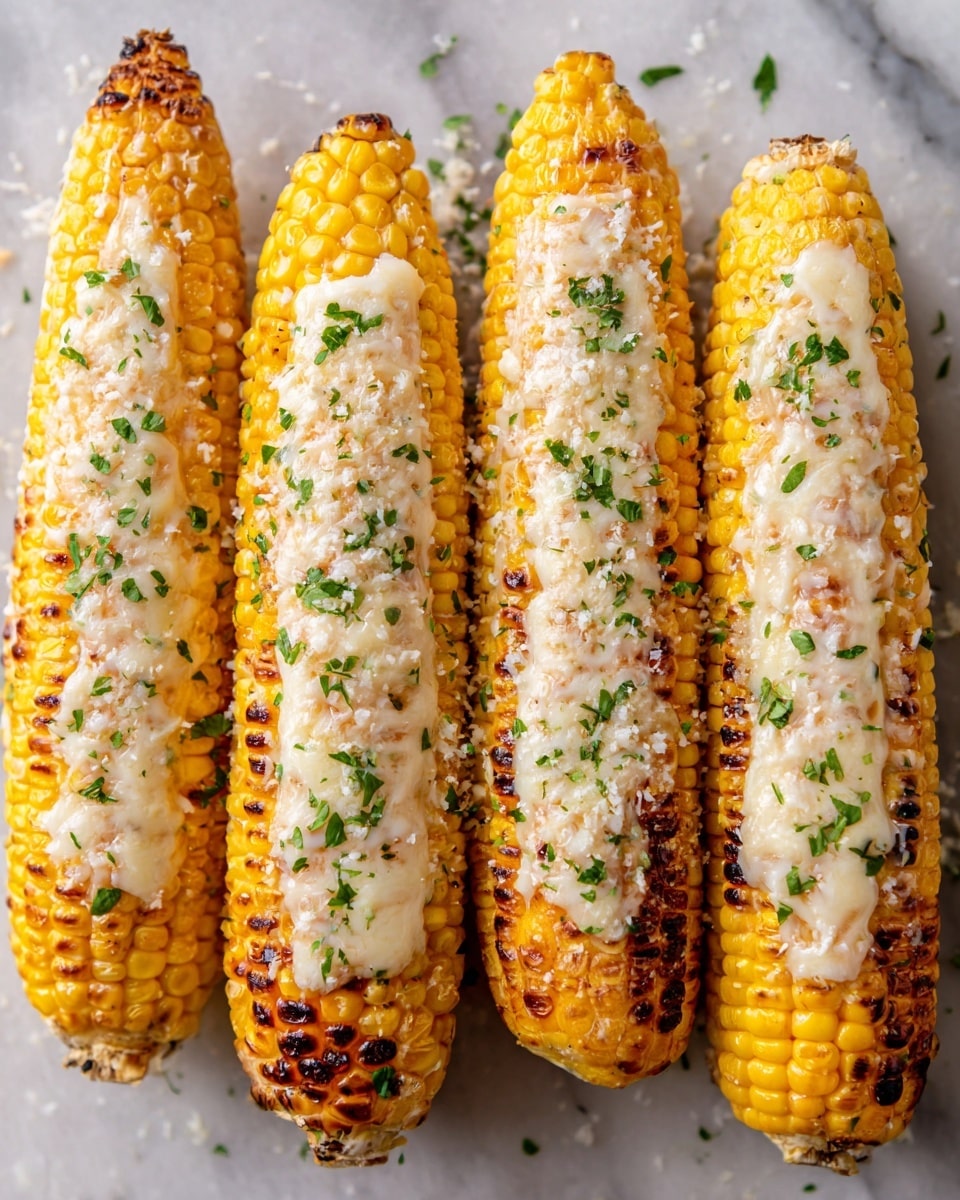 Garlic Butter Corn Cheese: Creamy Baked Side Dish Recipe - Recipe Image