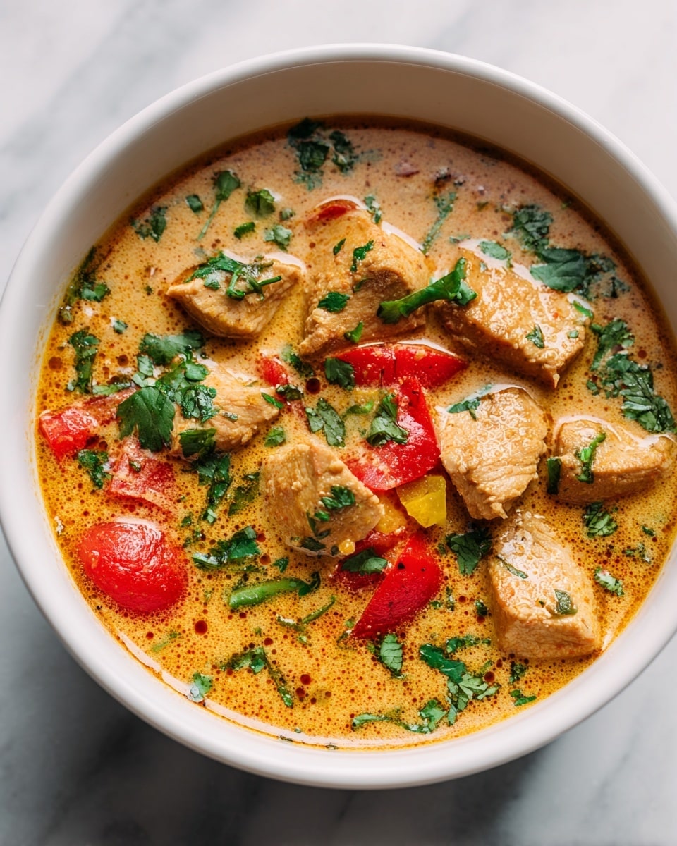 Slow Cooker Creamy Chicken Chili Recipe - Recipe Image