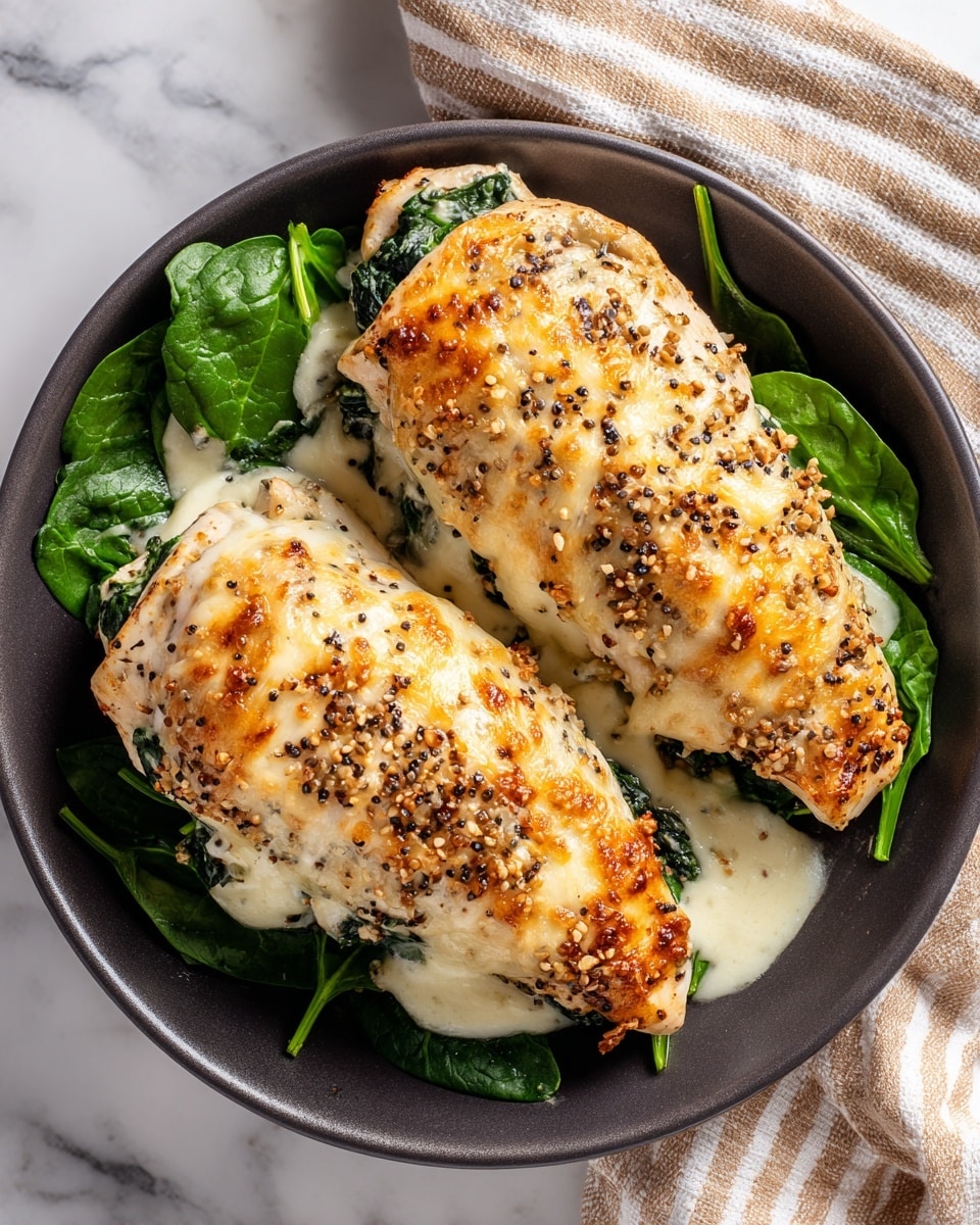 Spinach and Cheese Stuffed Chicken Breast Recipe - Recipe Image