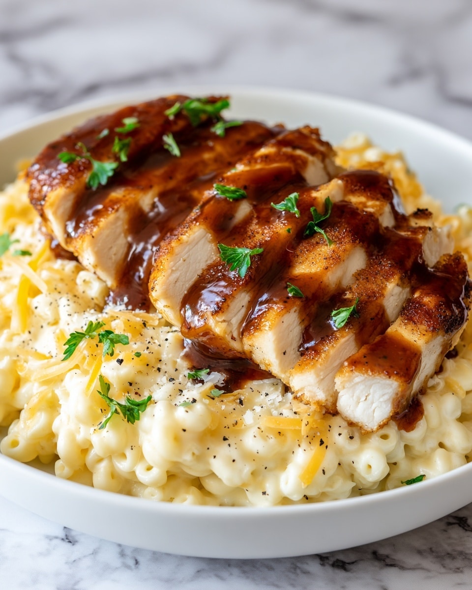 Honey Pepper Chicken Mac and Cheese Recipe - Recipe Image