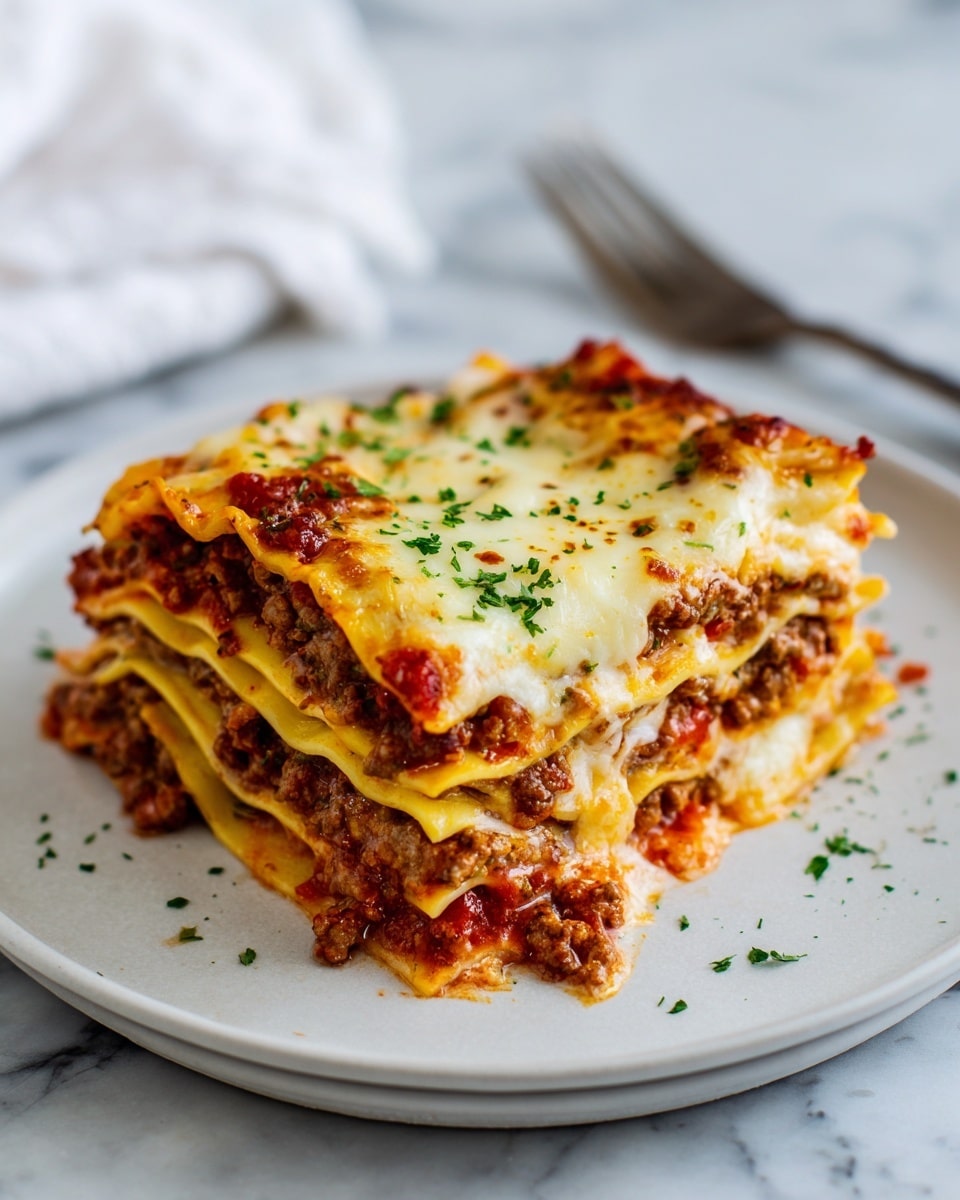 Classic Meat Lasagna Recipe - Recipe Image