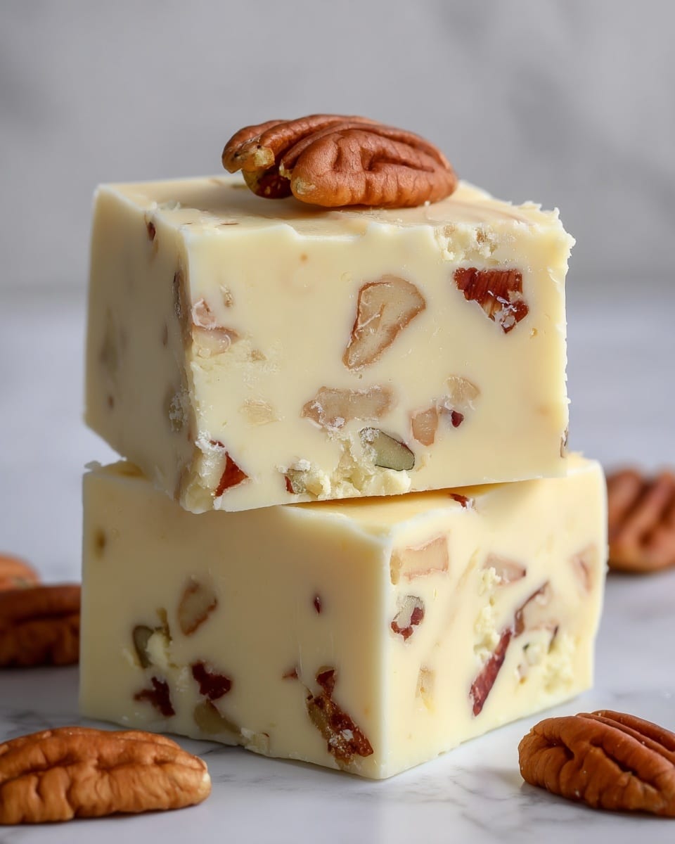 White Chocolate Caramel Pecan Fudge Recipe - Recipe Image