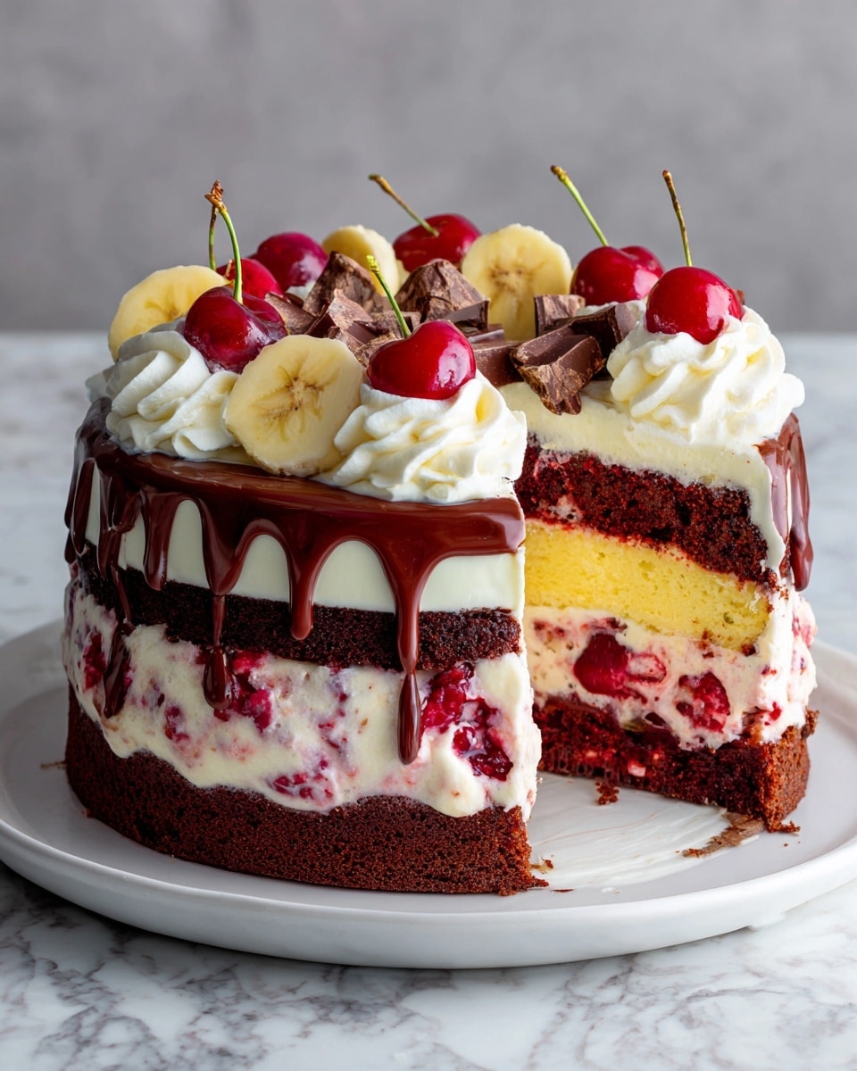 Banana Split Cake Recipe - Recipe Image