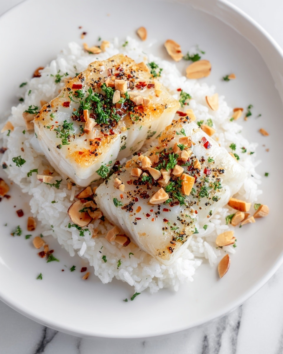 Haddock with Sticky Rice Recipe - Recipe Image