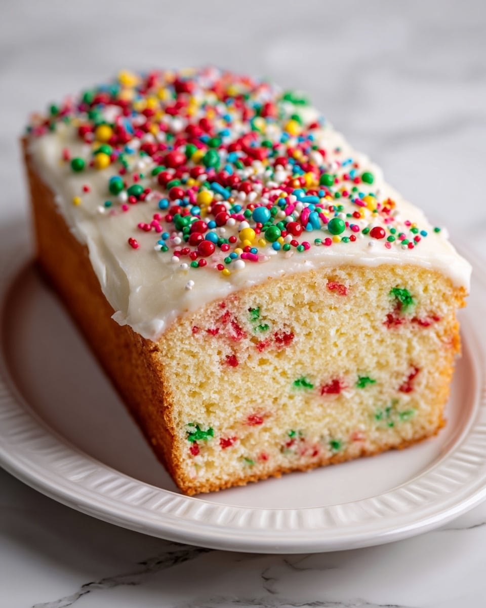 Christmas Funfetti Quick Bread Recipe - Recipe Image