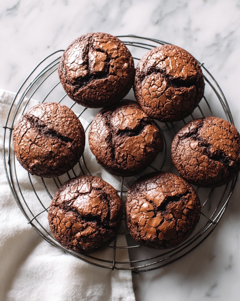 Fudgy Flourless Chocolate Cake Cookies Recipe - Recipe Image