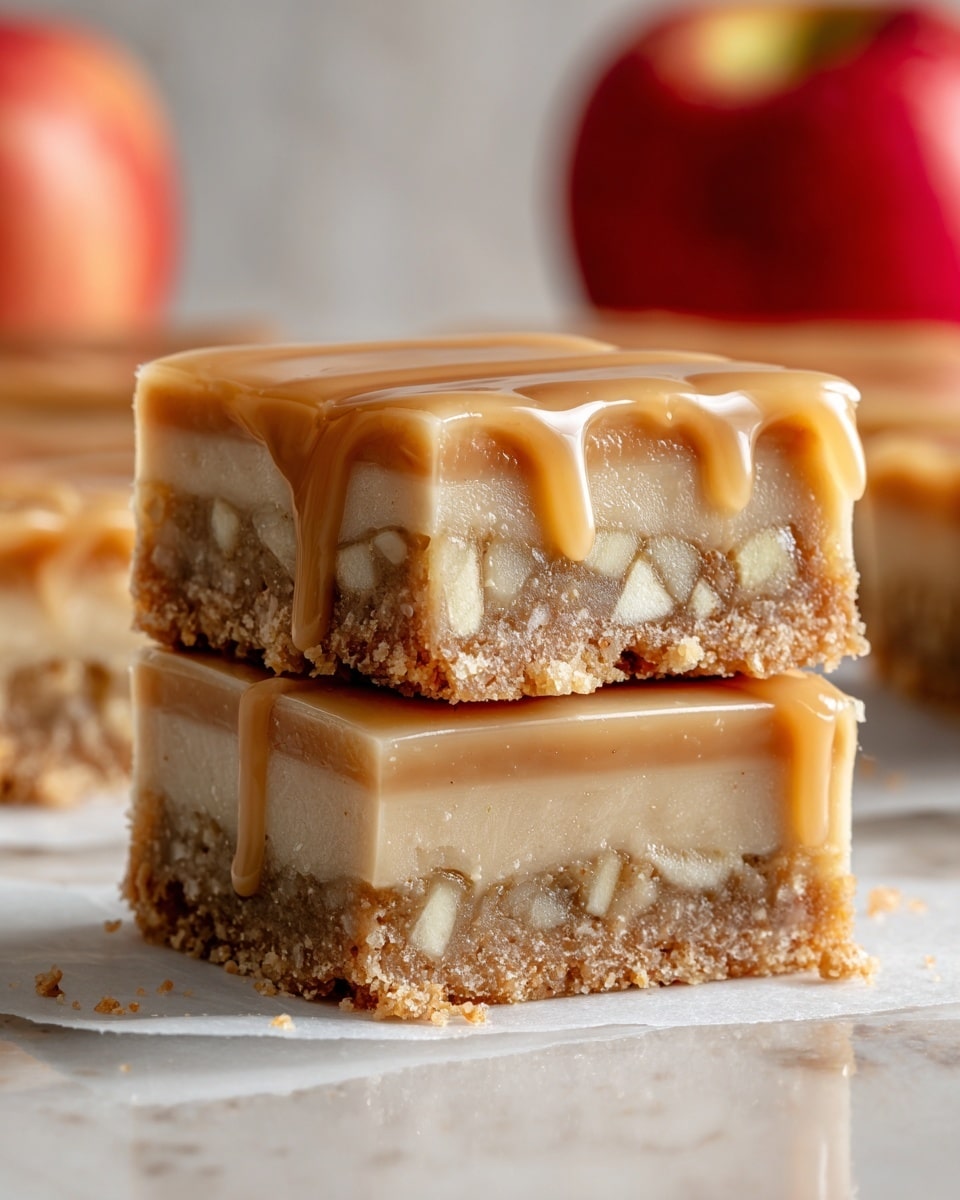 Maple Glazed Apple Blondies Recipe - Recipe Image