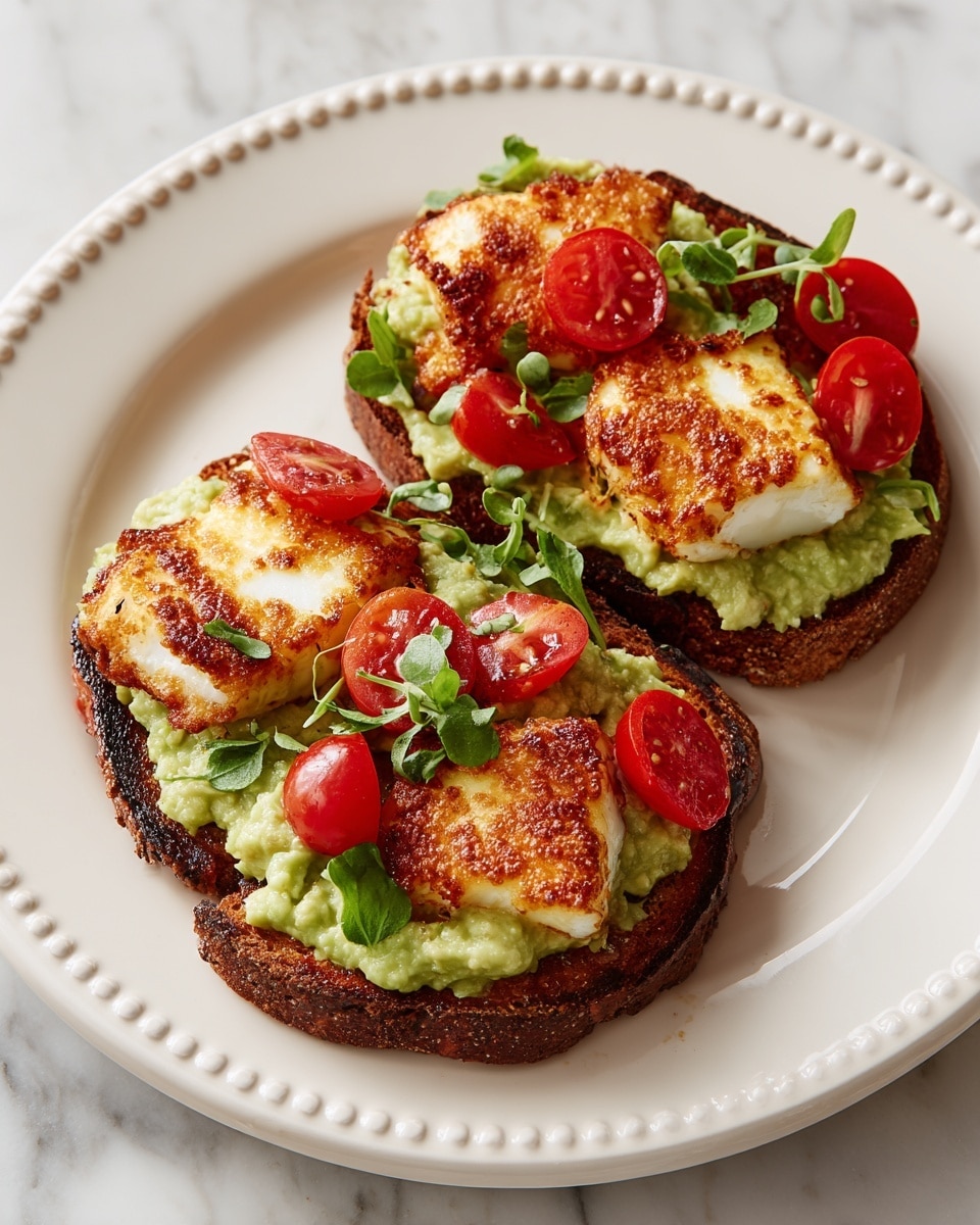 Halloumi, Honey, and Avocado Bagel Recipe - Recipe Image